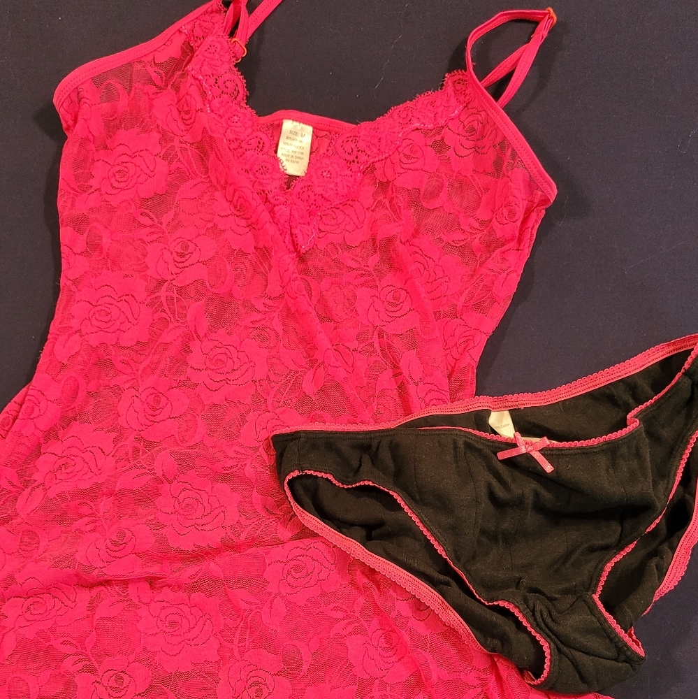 Lingerie M Lace Dress,  L Cotton Bikini